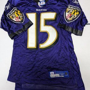 Vintage Reebok Becc #15 Baltimore Ravens NFL Jersey Men’s SZ S